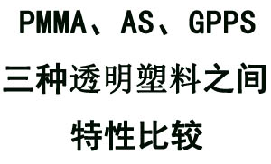 詳解PMMA、GPPS、AS三種透明塑料特性之間的對(duì)比關(guān)系